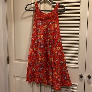 Free People Red Floral Dress - Size L